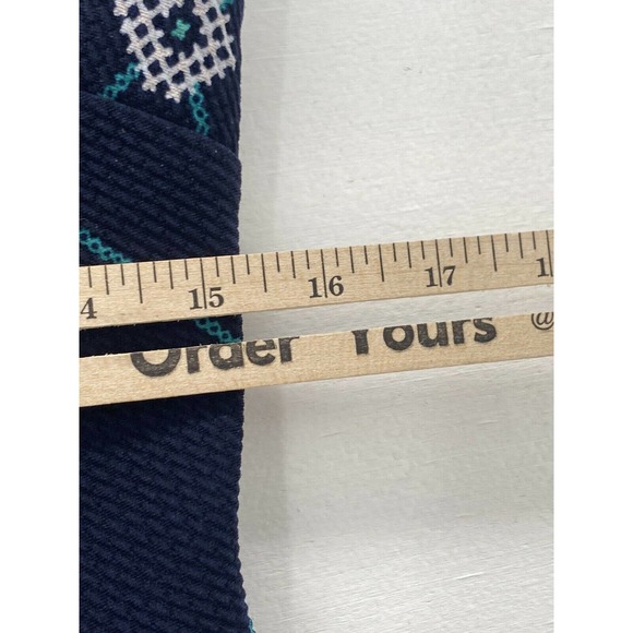 Enfocus Studio Womens Size 8 Blue Print Sleeveless Midi Pullover V Neck Dress - Picture 6 of 10